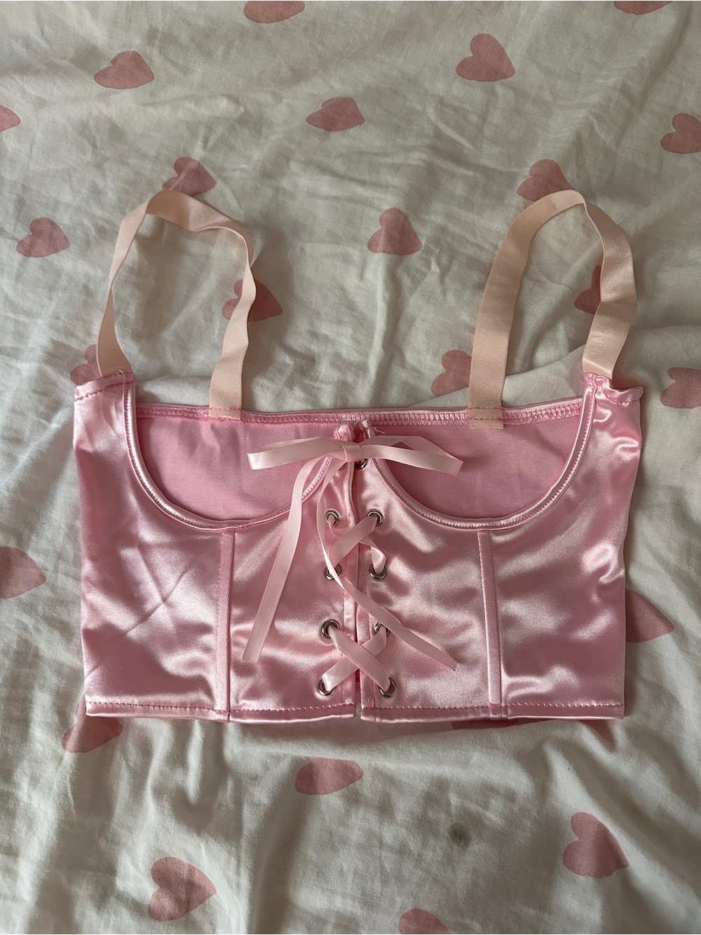 pink corset top